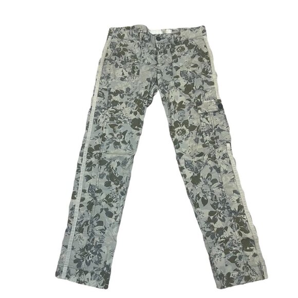 Anthropologie Hei Hei Wanderer‎ Green Floral Camo Cargo Pants Size 2 -N1307 - Picture 2 of 8